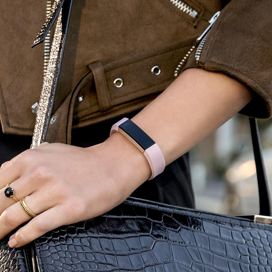 Vòng tay thông minh Fitbit Alta HR Pink Rose Gold chính hãng-size